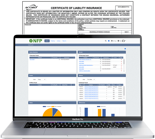 Certificate Of Liability Insurance (ACORD 25)